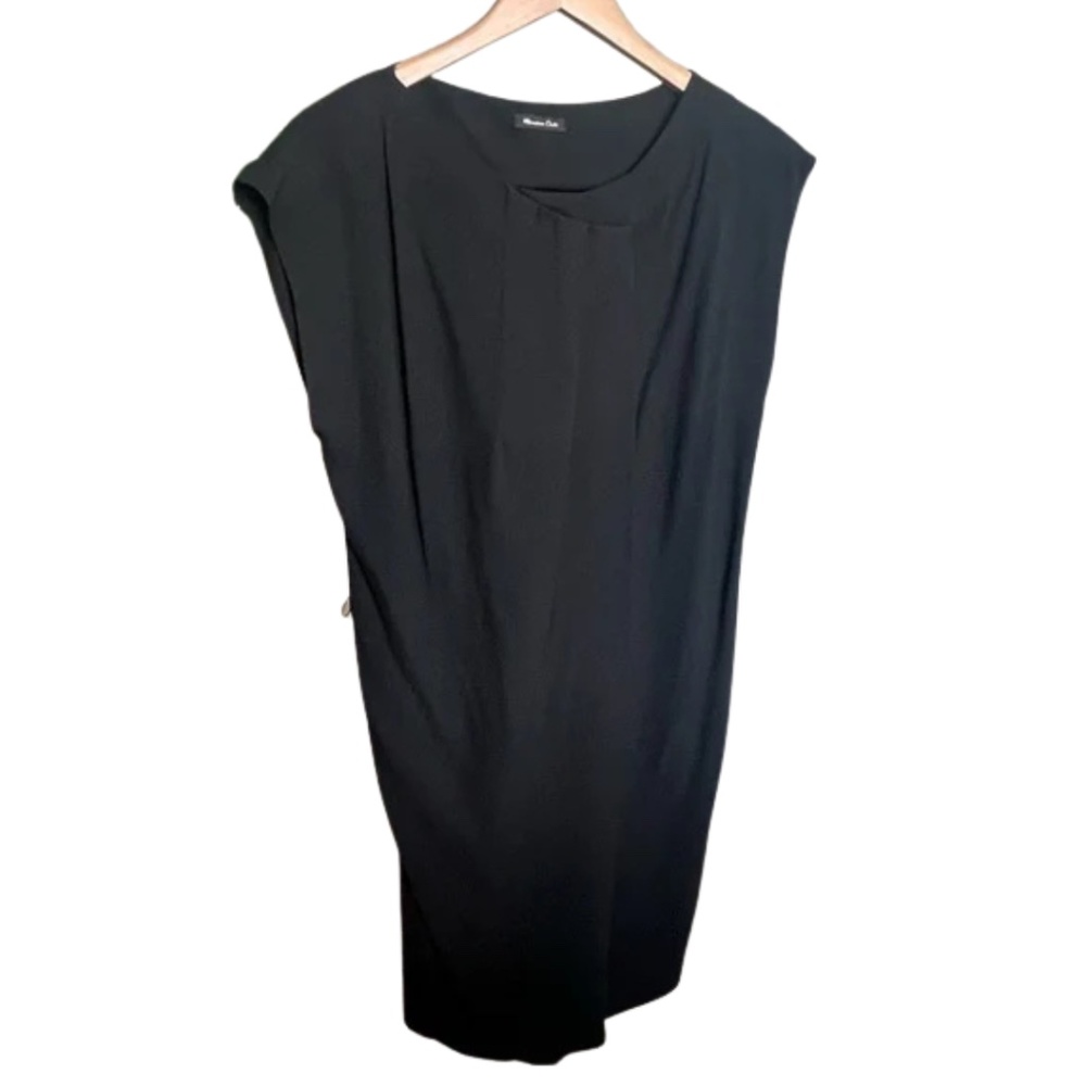 Massimo Dutti Black Minimalist Dress | Size 40 / US 8–10